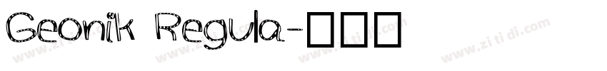 Geonik Regula字体转换